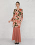 BAJU KURUNG MODEN LORENA (BRICK ORANGE)